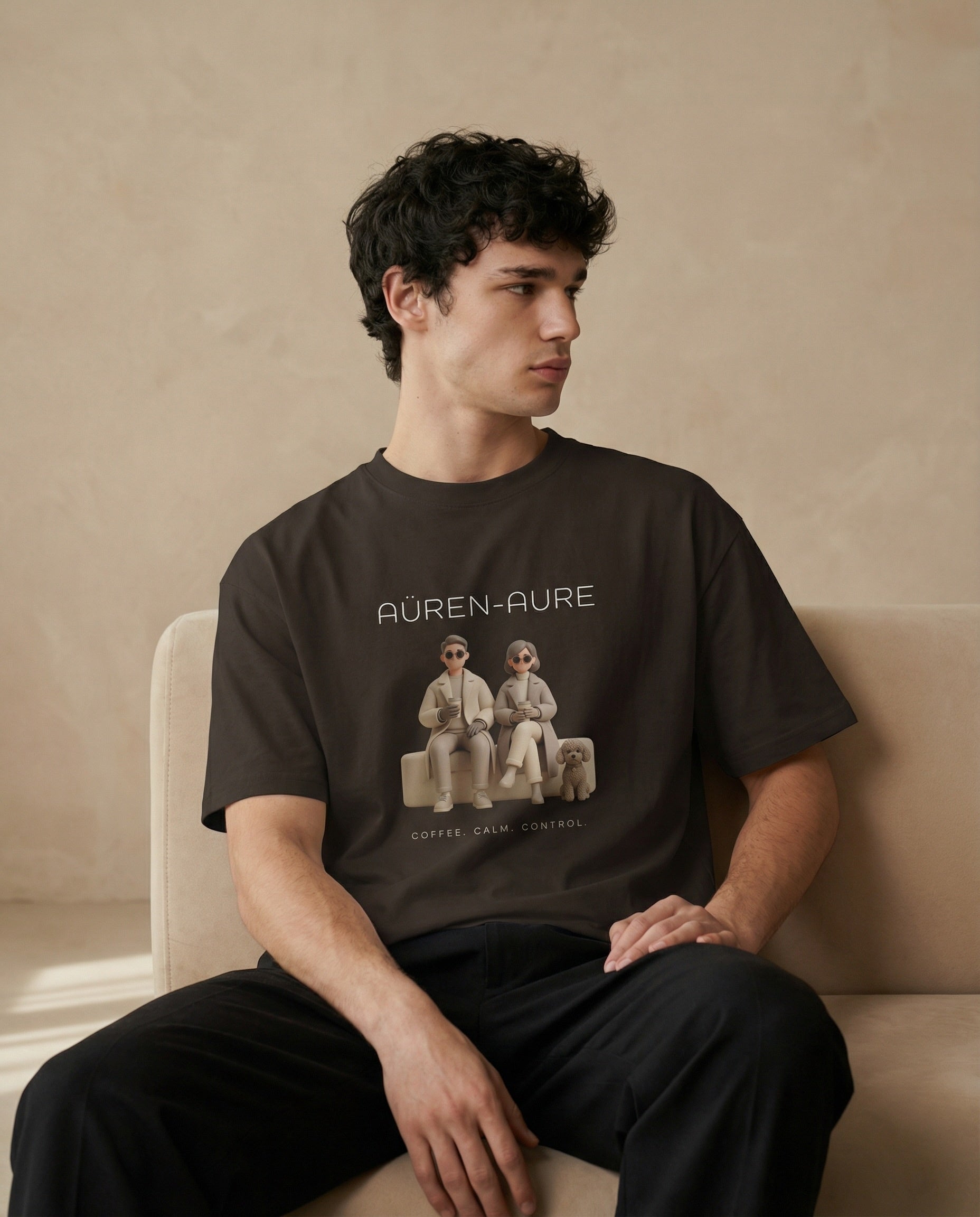 AÜREN AURE Oversized Composure Edition print by aurulu, featuring abstract art on high-quality unisex print material.