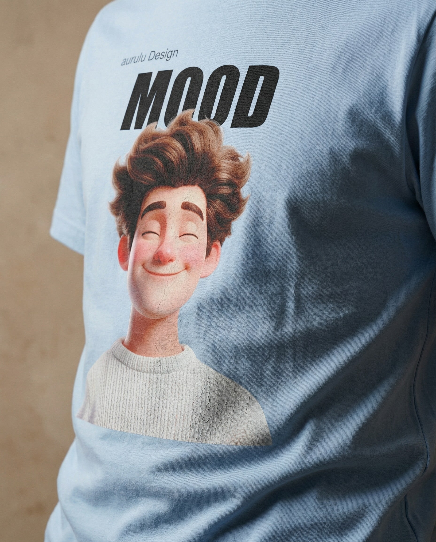 Unisex Atelier Mood Signature Portrait Tee by aurulu featuring a detailed printed design on soft fabric.