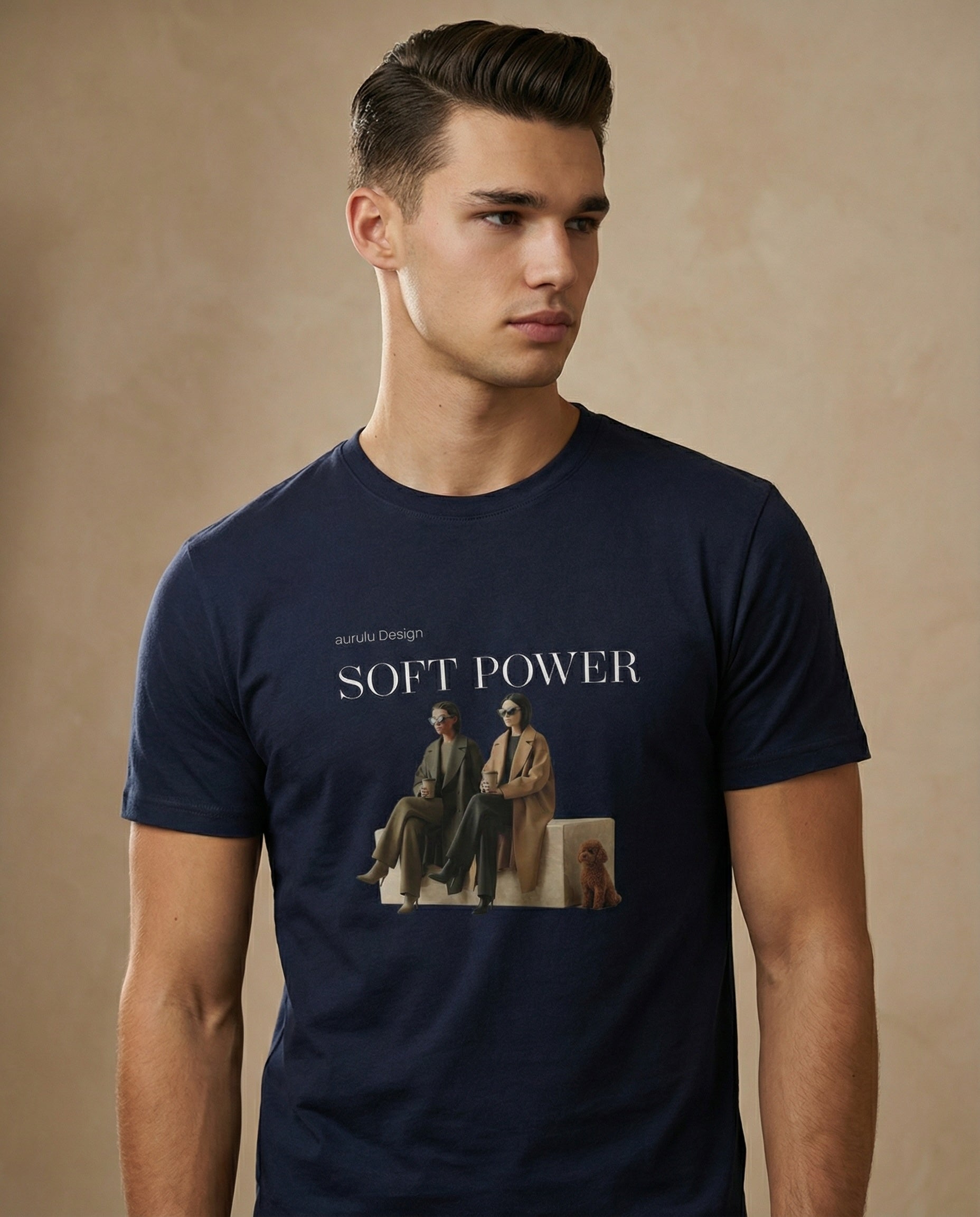 Unisex Soft Power limited edition tee by aurulu featuring a printed design on soft fabric.