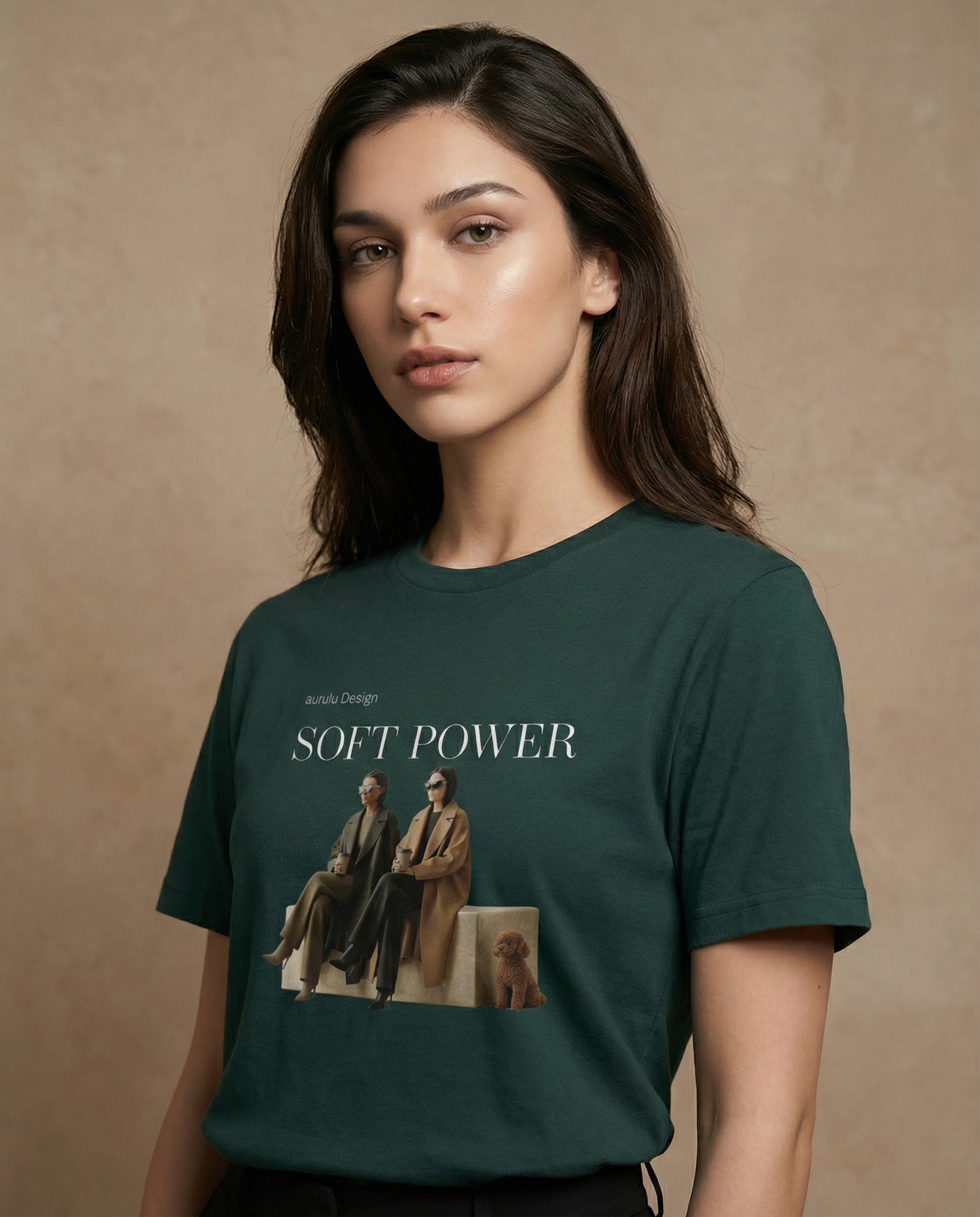 Unisex Soft Power Limited Tee by aurulu featuring a print material design on a casual t-shirt.