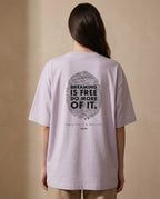 Aurulu women's oversized print tee featuring bold graphic design, soft fabric, and relaxed fit for casual style.