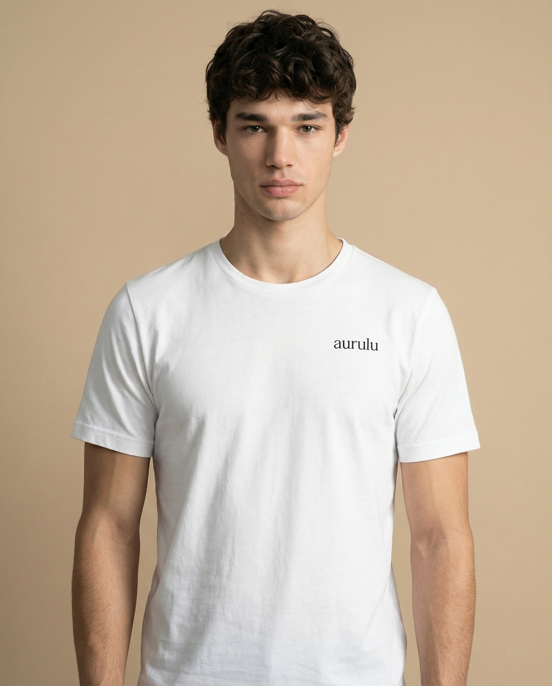 Men's 50% Thanks Duality Statement Tee by aurulu, featuring a stylish print design on soft fabric.