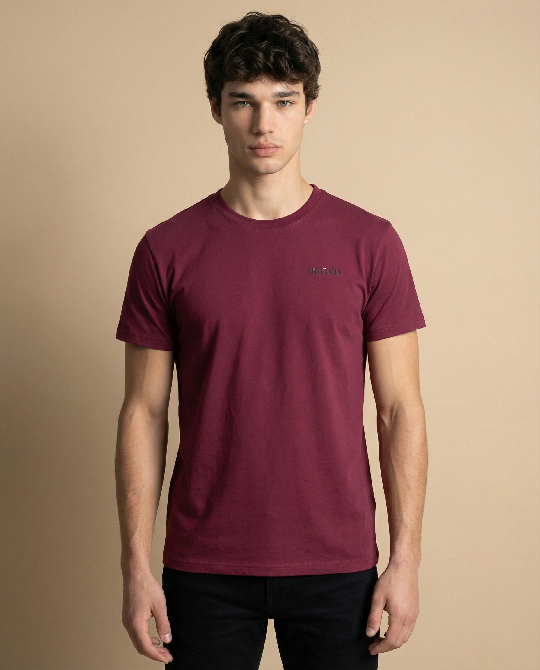 Men's aurulu Thanks Duality Statement Tee with printed design, showcasing a stylish duality theme on soft fabric.