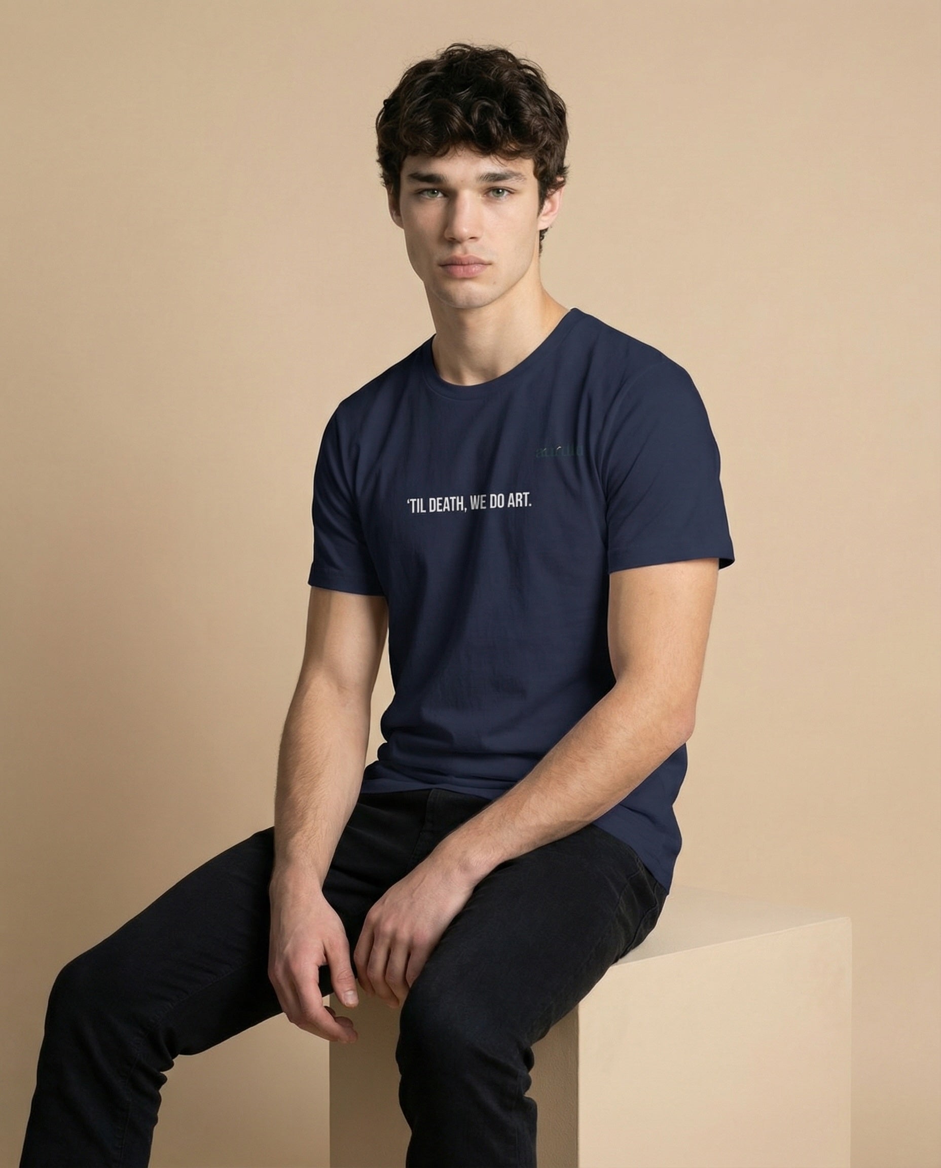 Men's We Do Art T-shirt by aurulu with a stylish print design, made from high-quality fabric, casual and comfortable for everyday wear.