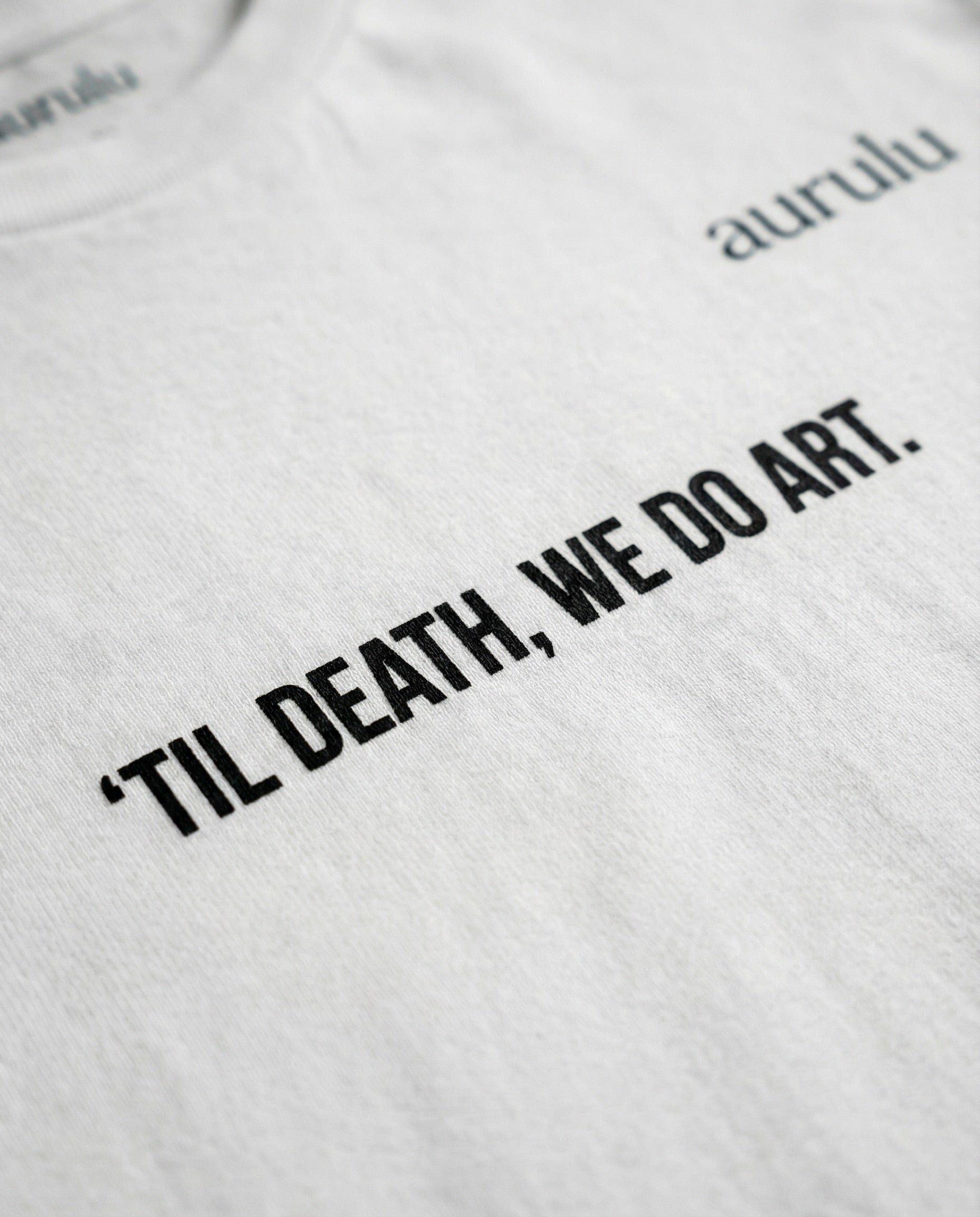 Men's We Do Art T-shirt by aurulu featuring a bold printed graphic on soft fabric.