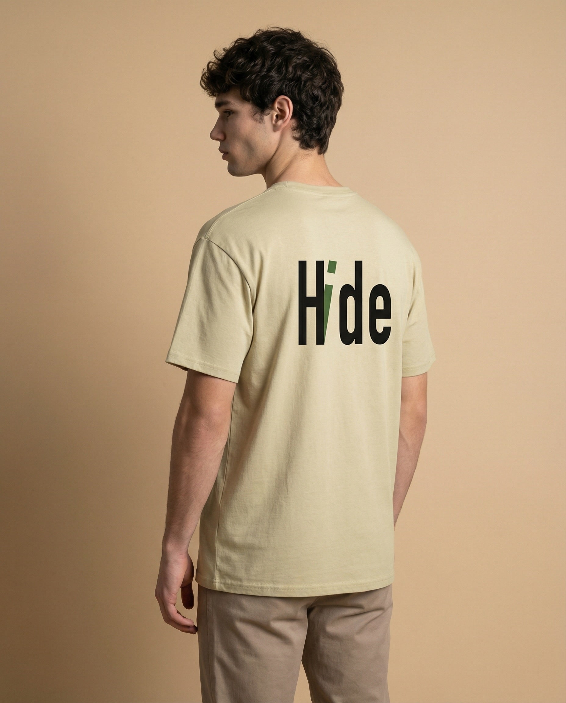 Men's Hidden Identity Tee by aurulu with stylish print design on soft fabric for casual wear.