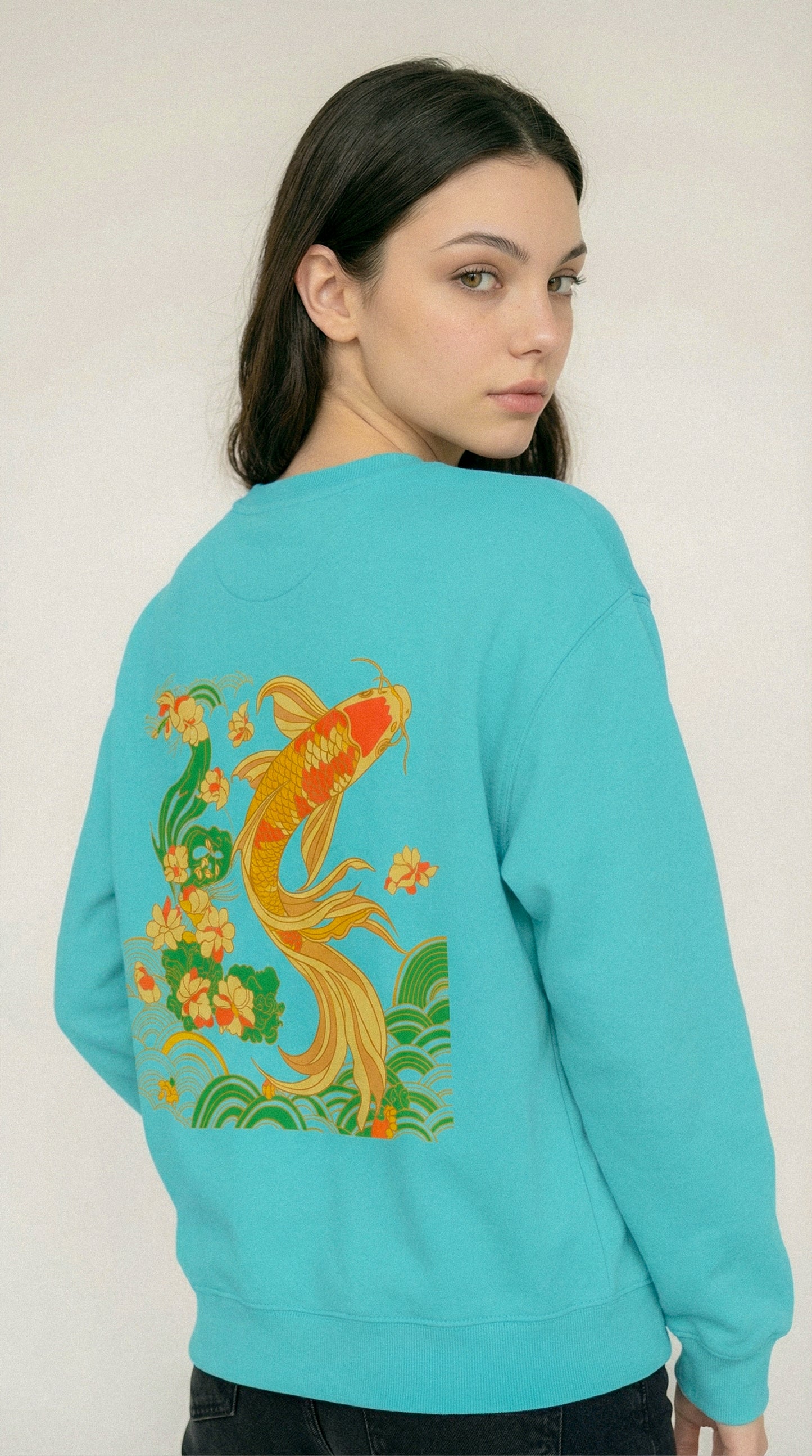 Koi Crewneck Unisex Sweatshirt.