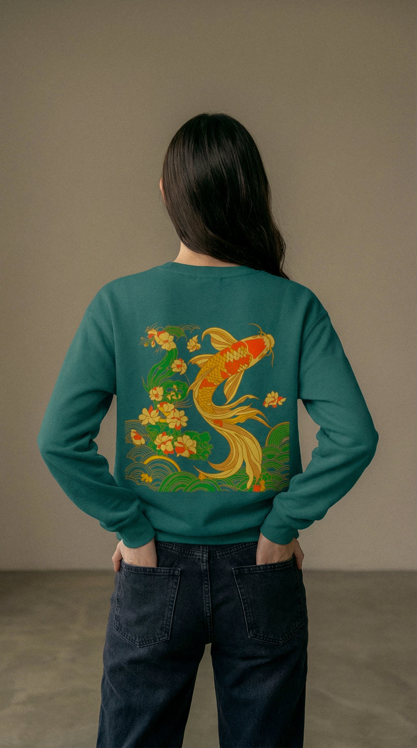 Koi Crewneck Unisex Sweatshirt.