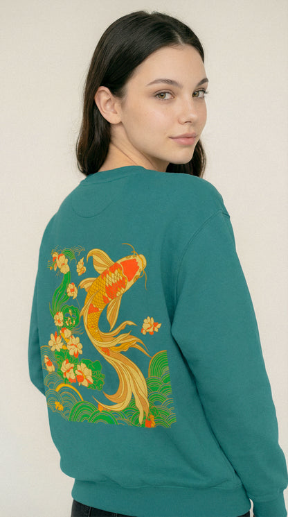 Koi Crewneck Unisex Sweatshirt.