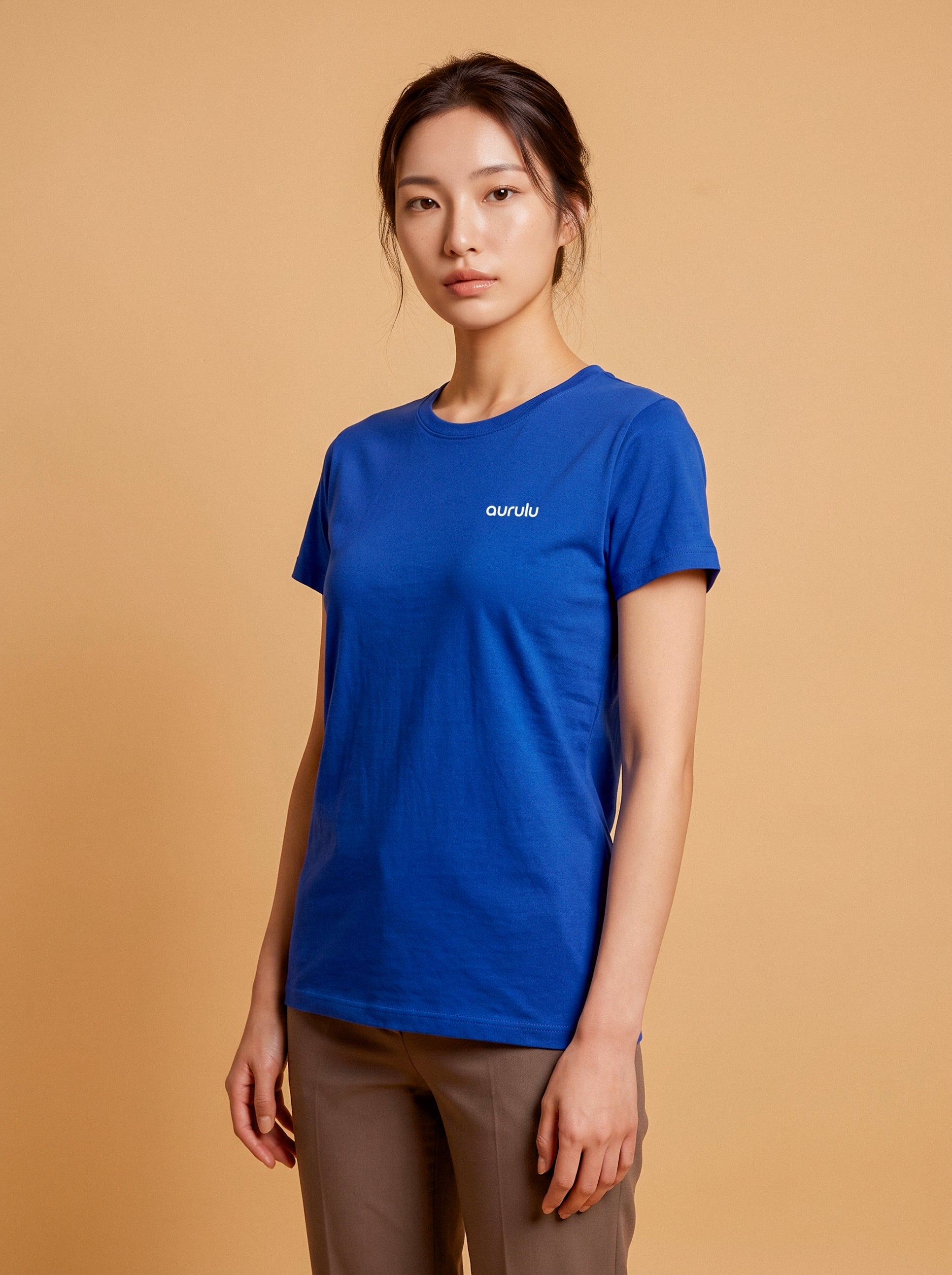 Silver Night unisex cotton crew neck T-shirt by aurulu with a printed design, showcasing the casual, comfortable style.