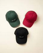 Aurulu after match cotton drill cap with print material, featuring a casual, comfortable design and adjustable strap.