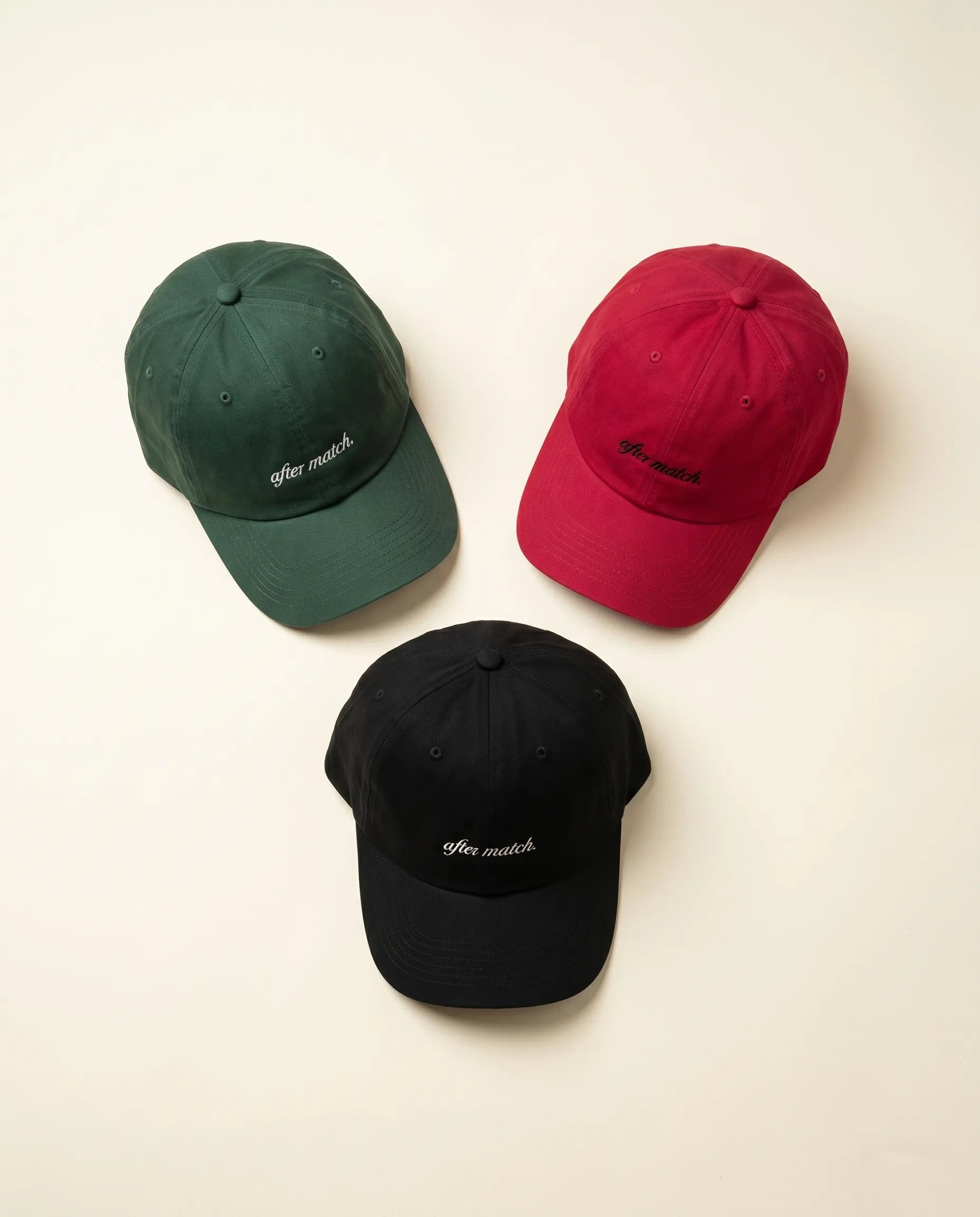 Aurulu after match cotton drill cap with print material, featuring a casual, comfortable design and adjustable strap.
