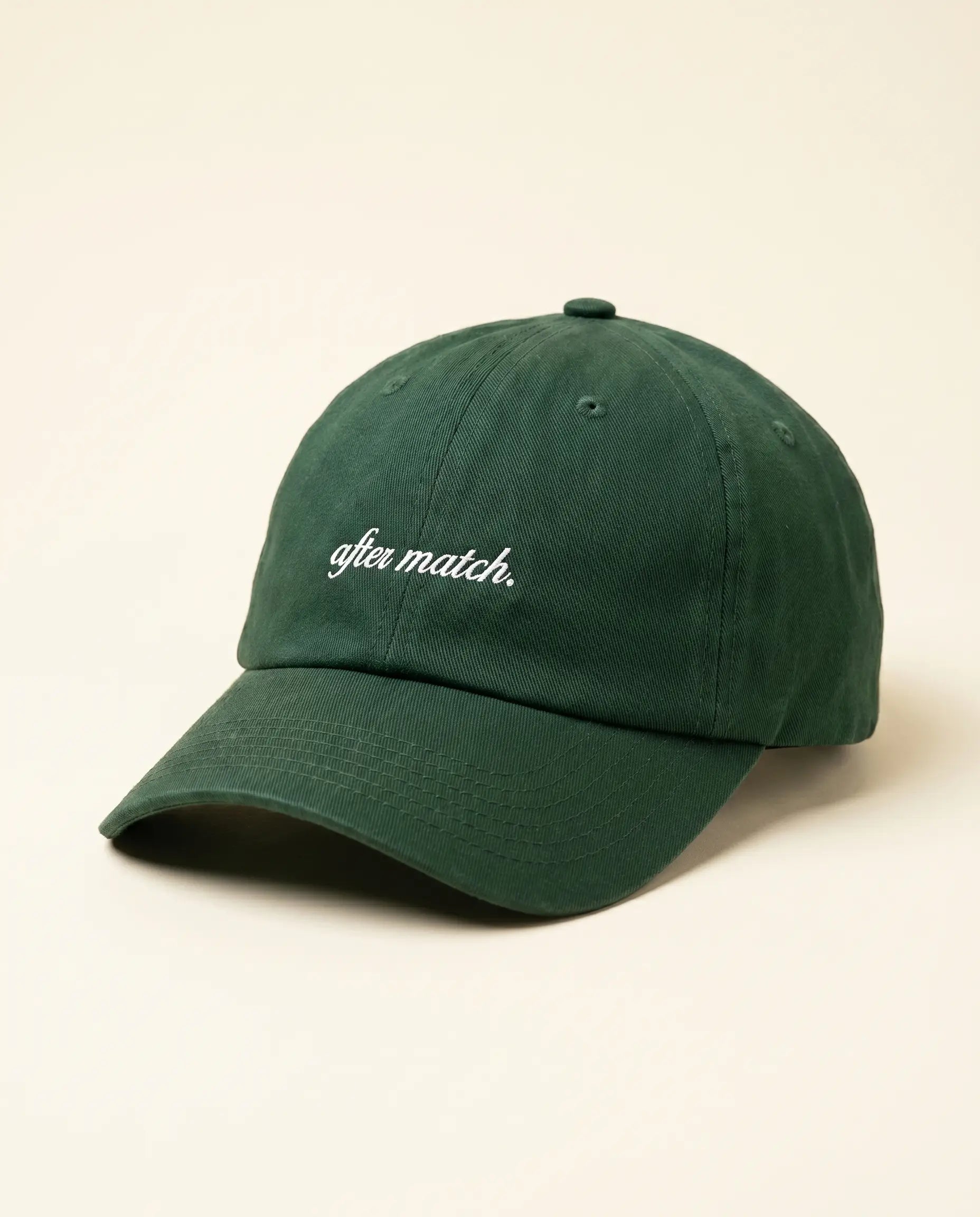 Aurulu after match cotton drill cap with print material, showcasing a comfortable and stylish sports cap for casual wear.
