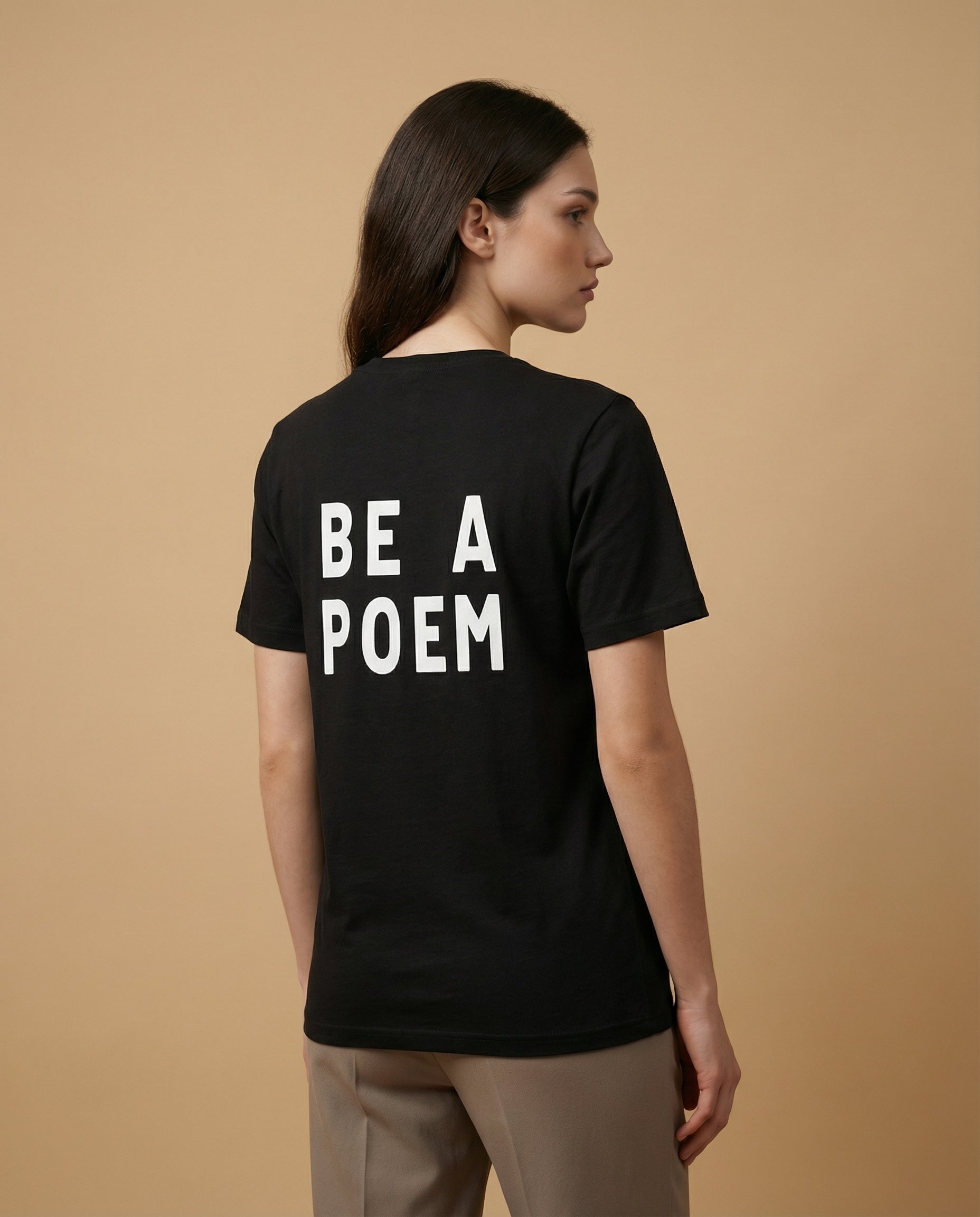 Women’s Second Look Tee by aurulu, featuring a printed design on soft fabric, displayed flat with visible front view.